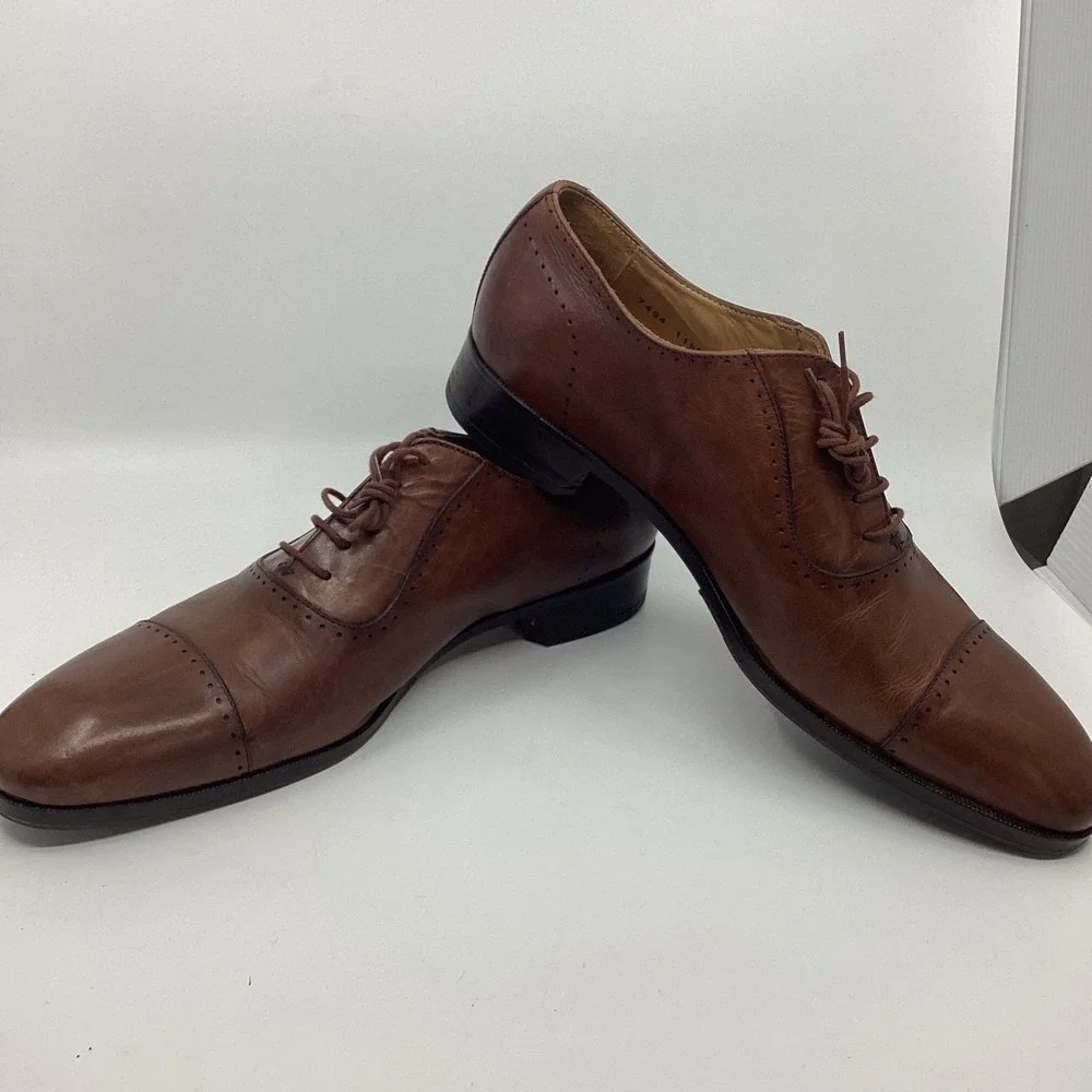 Mercanti Fiorentini Leather Cap Toe Oxford Dress Shoes Mens 11.5 Heritage